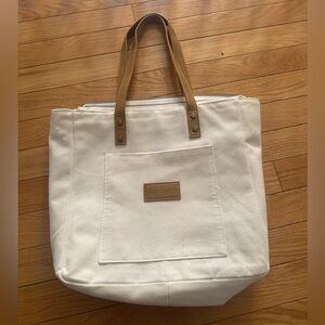 Cozy Earth White Canvas Tote Bag